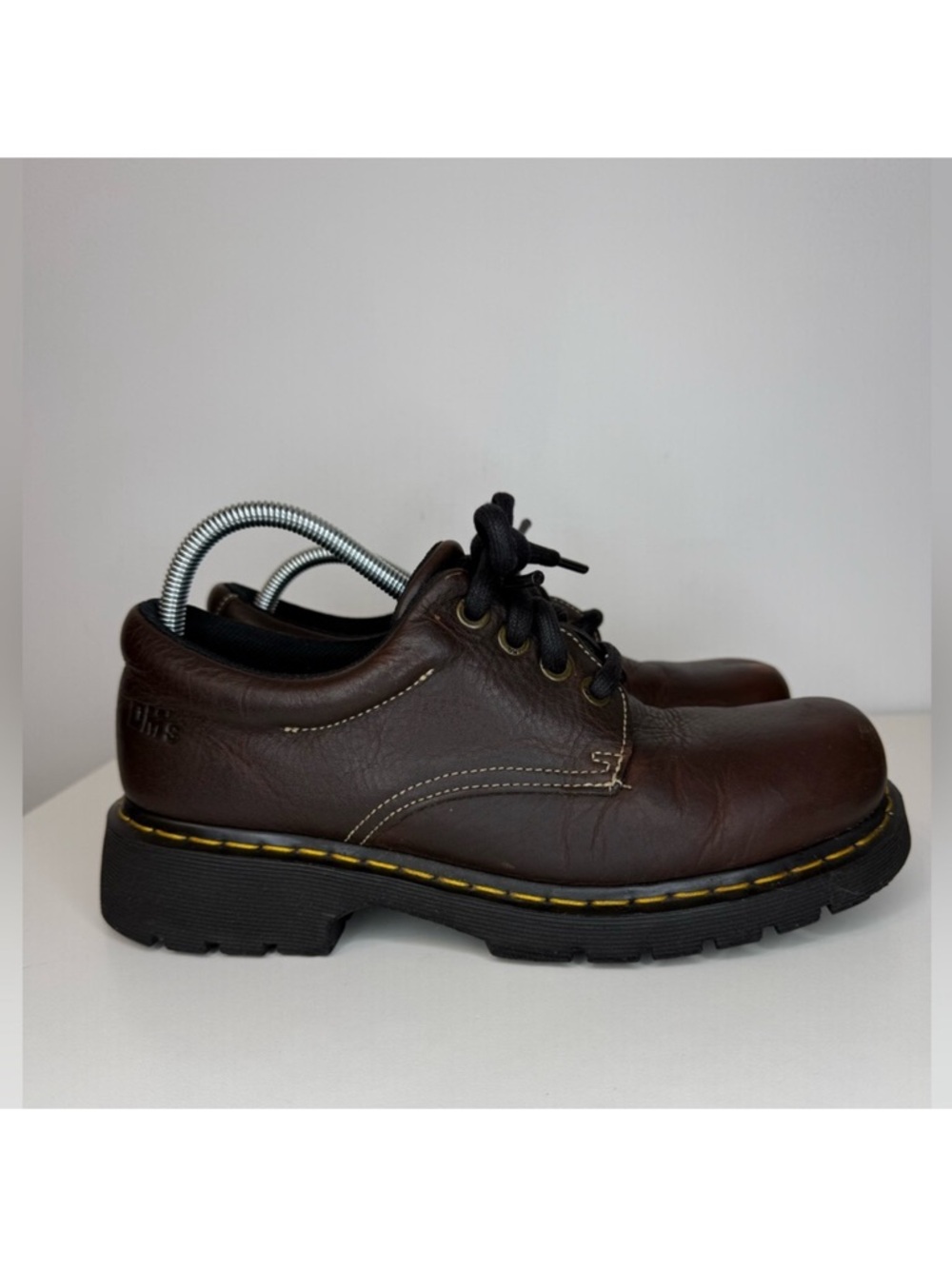 Dr. Martens Lace Up Loafers Chunky Brown Leather Y2K Women’s 11 Men’s 10 Vintage